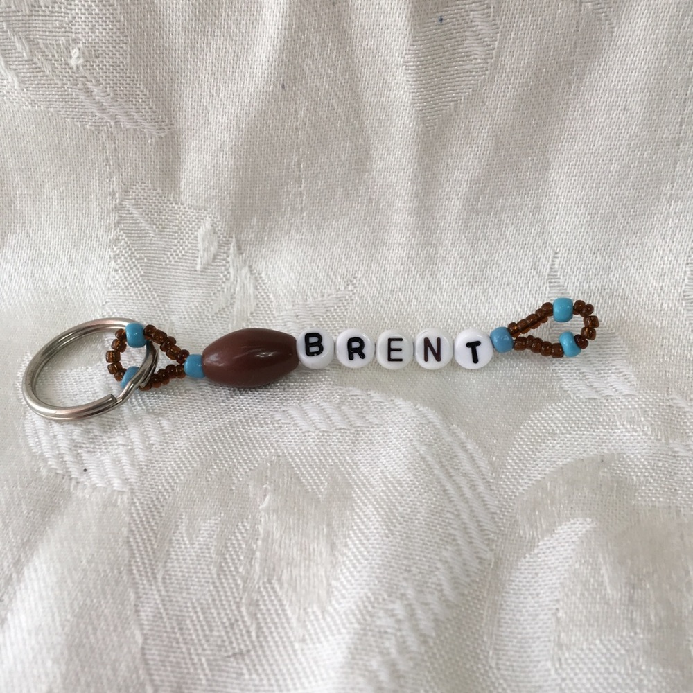 Brent personalized keychain-NEW-hand made